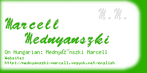 marcell mednyanszki business card